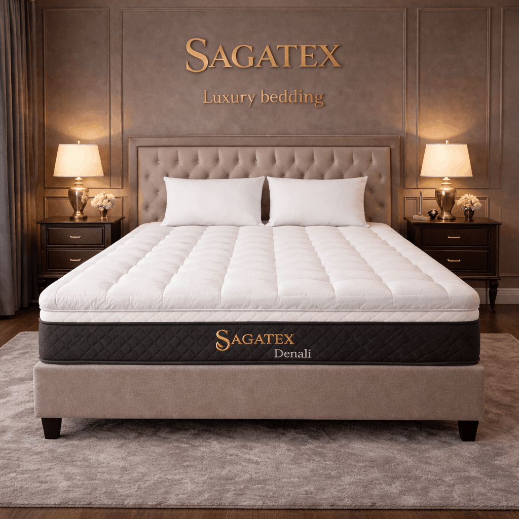 Đệm Topper Cao Cấp Microfiber Dày 6cm, SAGATEX – Chuẩn Khách Sạn 4 Sao, Êm Nhẹ Như Lông Vũ, Bền Form
