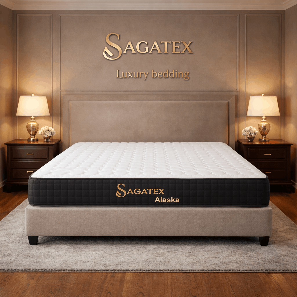 Nệm Lò Xo Túi Độc Lập ALASKA SAGATEX – Tiêu Chuẩn Khách Sạn 4 Sao- Nâng Đỡ Tối Ưu, Êm, Thoáng Khí.