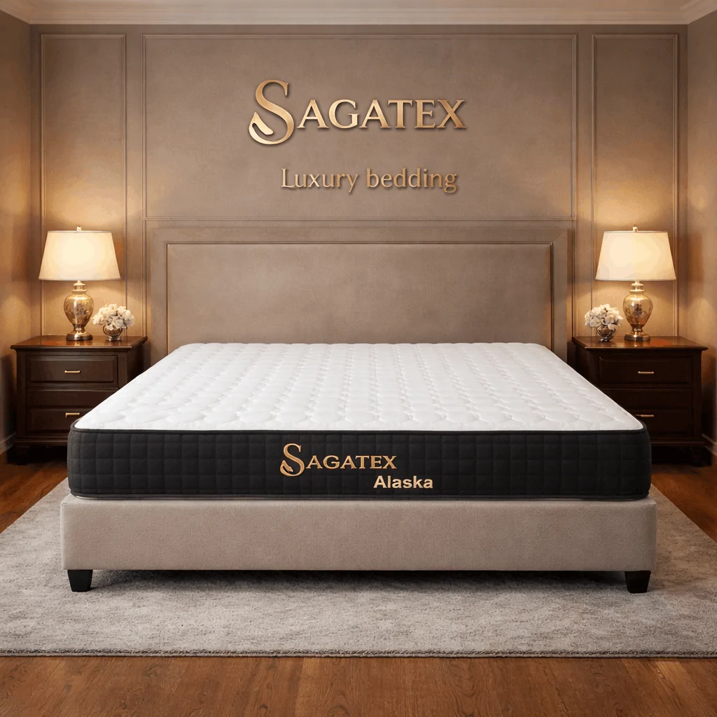Nệm Lò Xo Túi Độc Lập ALASKA SAGATEX – Tiêu Chuẩn Khách Sạn 4 Sao- Nâng Đỡ Tối Ưu, Êm, Thoáng Khí.