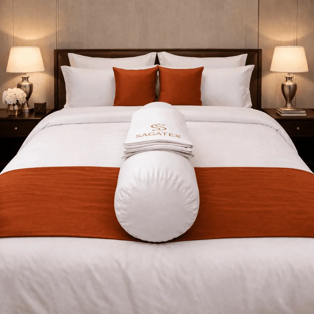 Bao Gối Ôm SAGATEX Vải 100% Cotton T500: Mềm Mịn Như Lụa, Thoáng Khí, Sang Trọng, Tiêu Chuẩn Khách Sạn 6 Sao