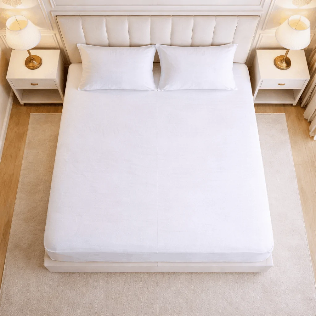 Bộ Drap Giường Cao Cấp SAGATEX, Tiêu Chuẩn Khách Sạn 6 Sao, Vải 100% Cotton T500 Mềm Mịn Như Lụa, Thoáng Khí, Sang Trọng - Ảnh 5