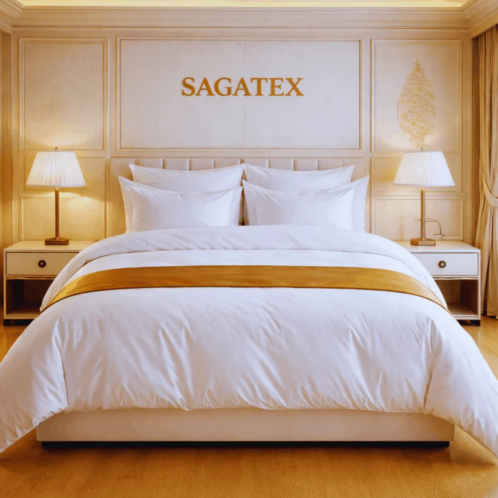 Chăn Ga Cao Cấp SAGATEX Tiêu Chuẩn Khách Sạn 6 Sao: Vải 100% Cotton T500, Êm Ái, Mềm Mịn Như Lụa, Sang Trọng