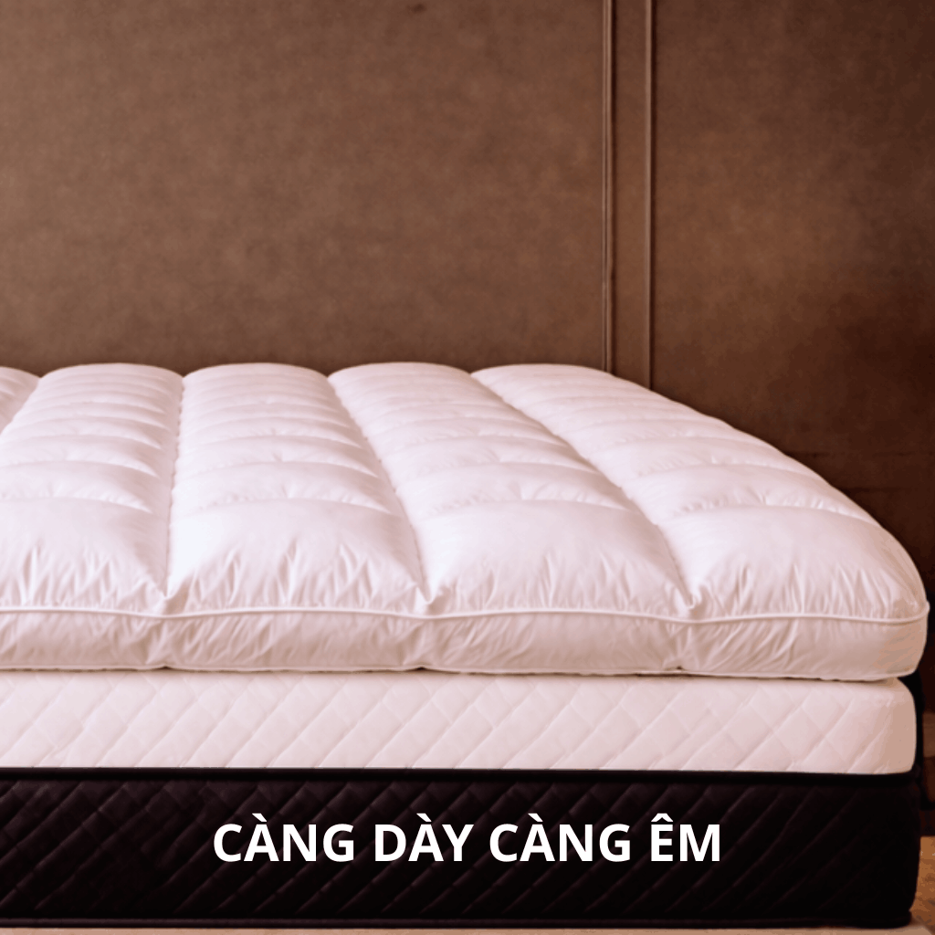 Alternative view of Tấm Topper Microfiber 10cm, SAGATEX- Tiêu Chuẩn Khách Sạn 5 Sao - Êm Ái, Nâng Đỡ Cơ Thể Trọn Vẹn.