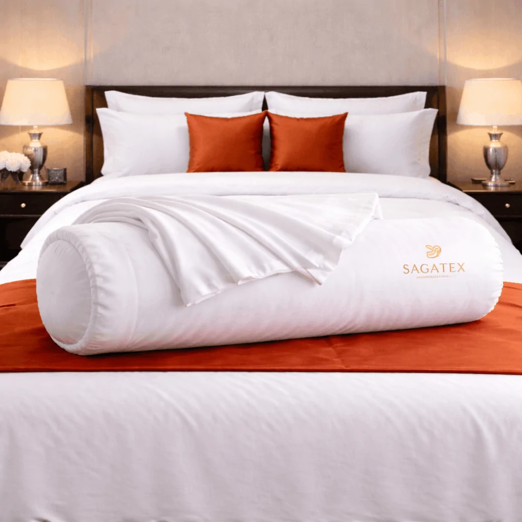 Bọc Gối Ôm SAGATEX Vải 100% Cotton T300: Mềm Mại, Thoáng Khí, Tiêu Chuẩn Khách Sạn 4 Sao.