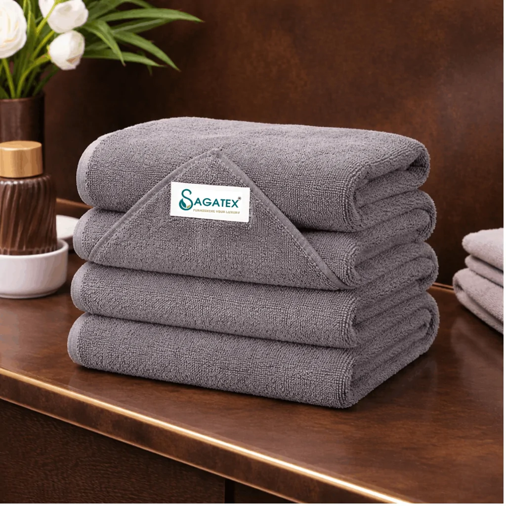 Khăn tắm 100% cotton, bền, thấm hút nhanh